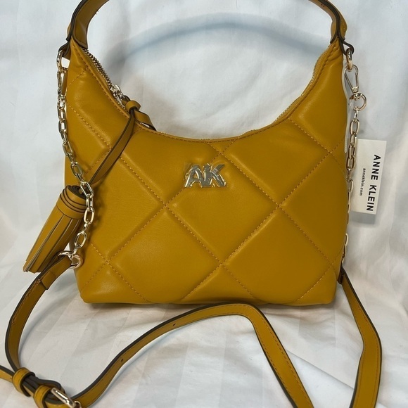 ANNE Klein Emerson faux leather quilted satchel/crossbody purse - Picture 5 of 9
